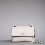 Coach Klare Crossbody Bag 25 in Signature Pebble Leather White