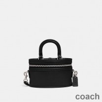 Coach Trail Bag hansikastettu nahka musta