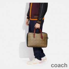 Coach Graham Slim gaćice u kaki platnenoj boji s potpisom Colorblock