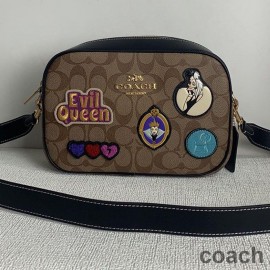 Coach Jamie Camera Bag v Signature Canvas s Disney Patches Khaki
