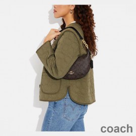 Taška Coach Payton Hobo v čiernej farbe Signature Canvas