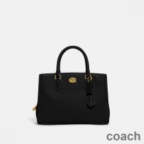 Torba podróżna Coach Brooke Carryall 28 w kolorze Pebble Leather Black