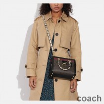 Torba podróżna Coach Grace Carryall w kolorze Signature Canvas i Snake Leather Khaki/Burgund
