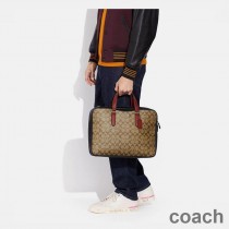 Coach Graham Slim Brief w kolorze Colorblock Signature Canvas Khaki
