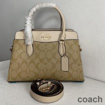 Torba podróżna Coach Mini Darcie Carryall w kolorze Signature Canvas Beige