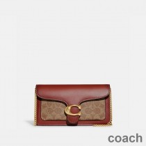 Kopertówka Coach Tabby Chain w kolorze Signature Canvas Brown