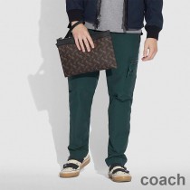 Πουγκί Coach Hitch σε επικαλυμμένο καμβά με στάμπα αλόγου και άμαξας μαύρο