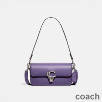 Coach Studio Baguette tas in Glovettaned leer paars
