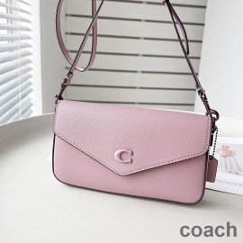Coach Wyn Crossbody-veske i Crossgrain Leather Pink